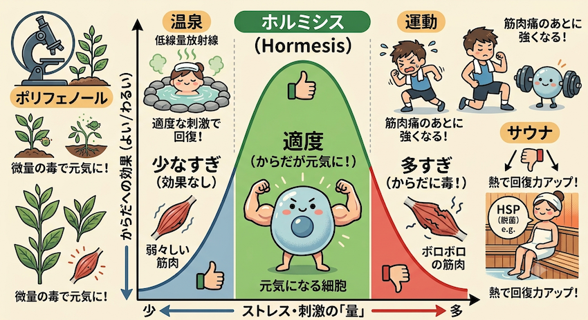 ホルミシスのイラスト図