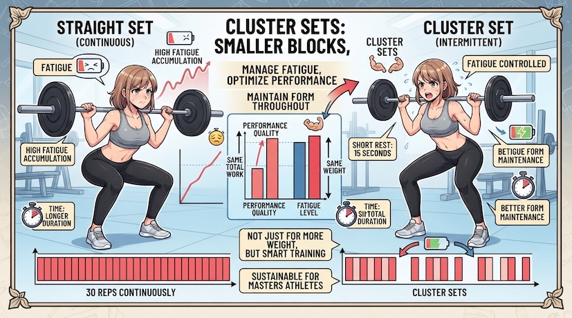 Comparison of cluster sets and straight sets