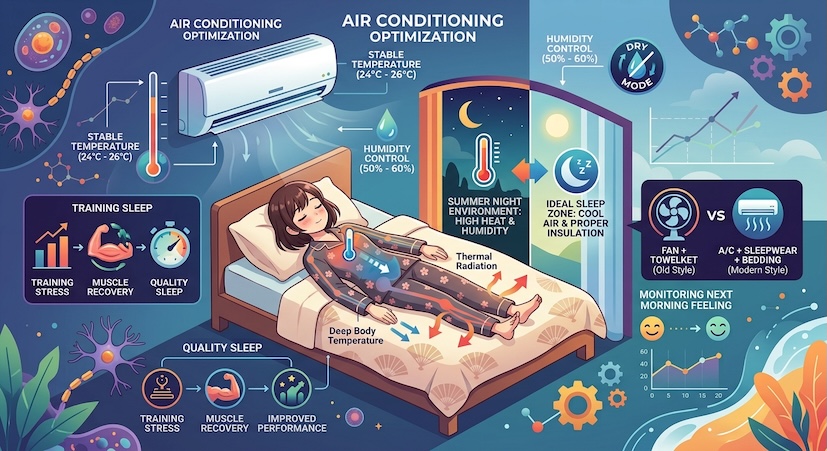 Sleep environment and air conditioning on summer nights