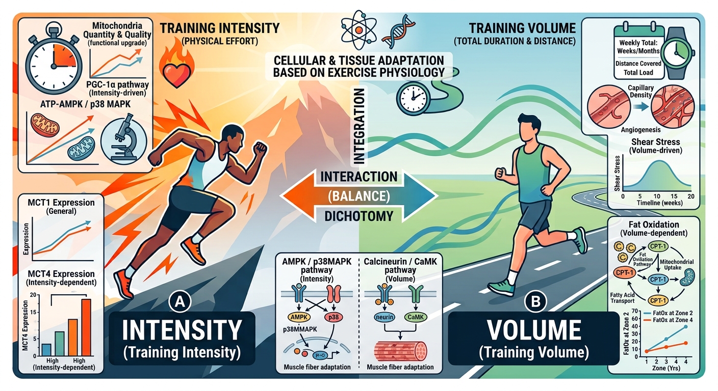 Endurance training volume and intensity